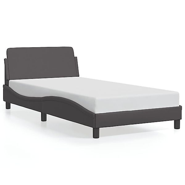 vidaXL Bett Bettgestell "Dover" Grau 100x200 günstig online kaufen