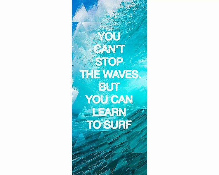 Trtapete "Learn to surf" 0,91x2,11 m / selbstklebende Folie günstig online kaufen
