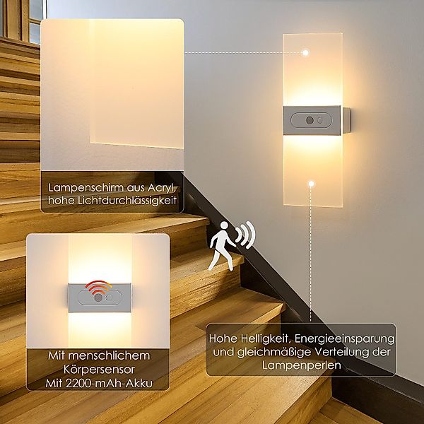 oyajia LED Wandleuchte LED Wandleuchte mit günstig online kaufen