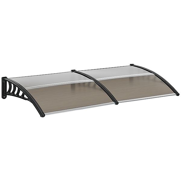 Outsunny Türvordach aus Polycarbonat mit Alurand gegen Regen und UV-Strahle günstig online kaufen