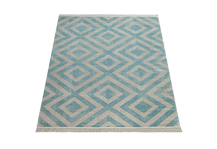 KADIMA DESIGN Teppich Rauten Wohnzimmer schmutzabweisend Teppich Kurzflor, günstig online kaufen