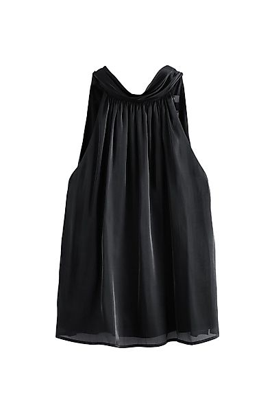 Next Neckholdertop Fließendes Neckholdertop in Metallic günstig online kaufen