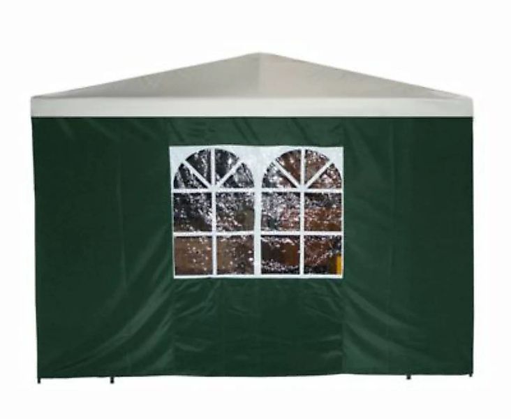 DEGAMO® Seitenplane Pavillon, 3x1,9 Meter, Polyester grün mit Fenster  Erwa günstig online kaufen