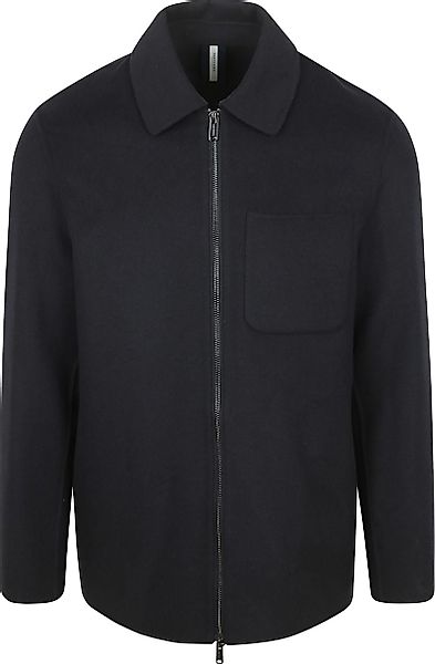 Profuomo Overshirt Woolblend Navy - Größe M günstig online kaufen
