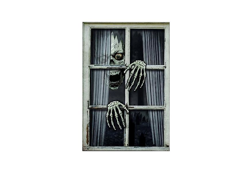 Funny Fashion Dekoobjekt Halloween Skelett Fensterdekoration, Bild 80 x 12 günstig online kaufen
