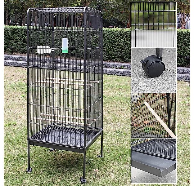 Feel2Home Voliere Vogelvoliere Metall Vogelkäfig Vogelhaus Tierkäfig Vogel günstig online kaufen