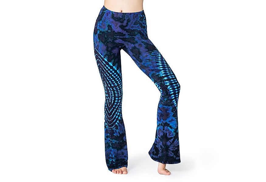 PANASIAM Schlaghose Unikat Batik Leggings stretch mit ausgestelltem Bein ha günstig online kaufen