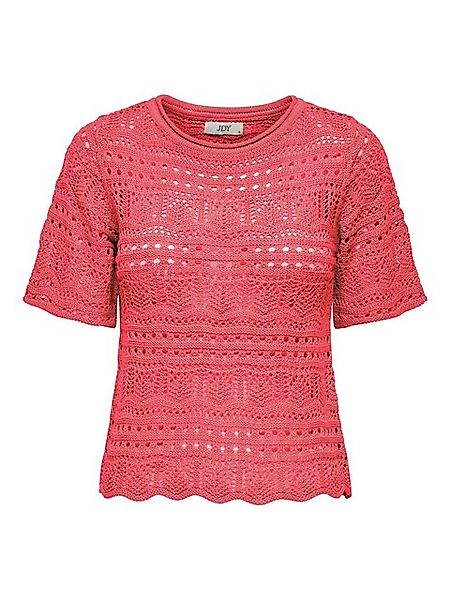 JACQUELINE de YONG T-Shirt Stilvolles Häkelmuster, Kurzarm, Rundhalsausschn günstig online kaufen