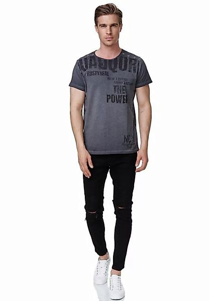 Rusty Neal T-Shirt mit coolen Schriftzügen günstig online kaufen