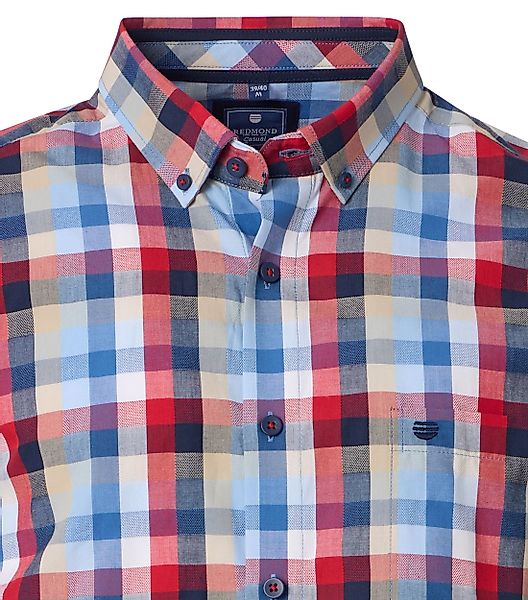 Redmond Kurzarmhemd kariert Comfort Fit (50-tlg) günstig online kaufen