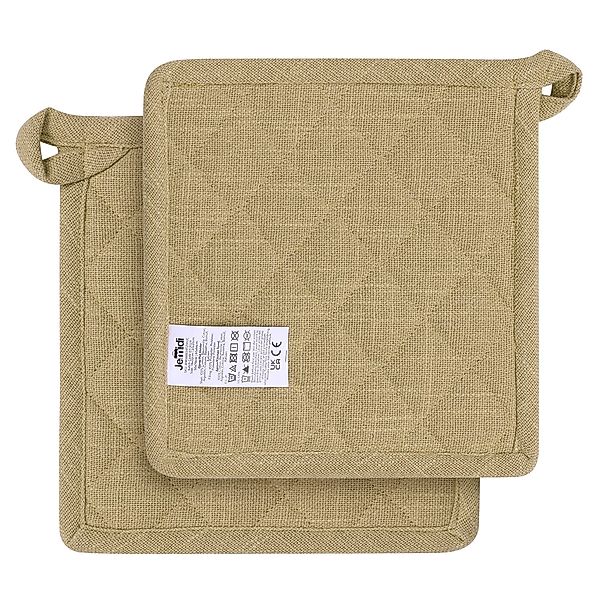 JEMIDI Topflappen Topflappen Set Beige - günstig online kaufen