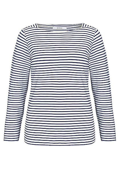 bianca Langarmshirt LOTTE in coolem Ringellook in aktueller Saisonfarbe günstig online kaufen