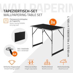 ECD Germany Tapeziertisch Multifunktionstisch Mehrzwecktisch Arbeitstisch günstig online kaufen