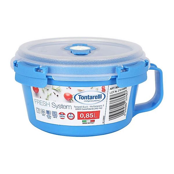 Lunchbox Tontarelli Fresh System Kreisförmig Blau 850 Ml günstig online kaufen