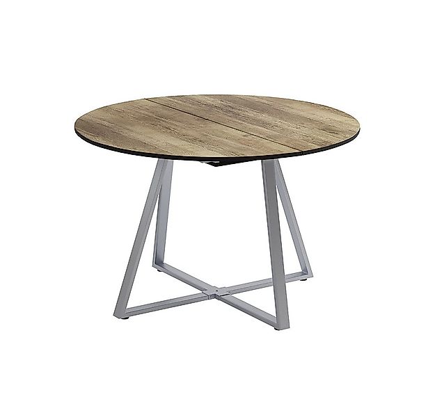 Vicco Esstisch Loyd, Eiche rustikal/Grau, 120 x 120 cm ausziehbar günstig online kaufen