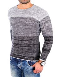 Reslad Strickpullover Reslad Strickpullover Herren Colorblock günstig online kaufen