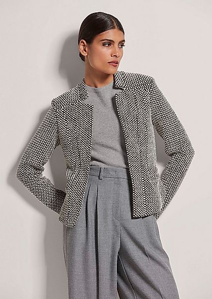 MADELEINE Kurzblazer Moderner Jerseyblazer mit Struktur Verschlussloser Bla günstig online kaufen