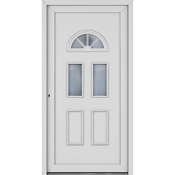 Roro Haustür OKE 1106 Kunststoff Weiß 100 cm x 200 cm DIN L günstig online kaufen