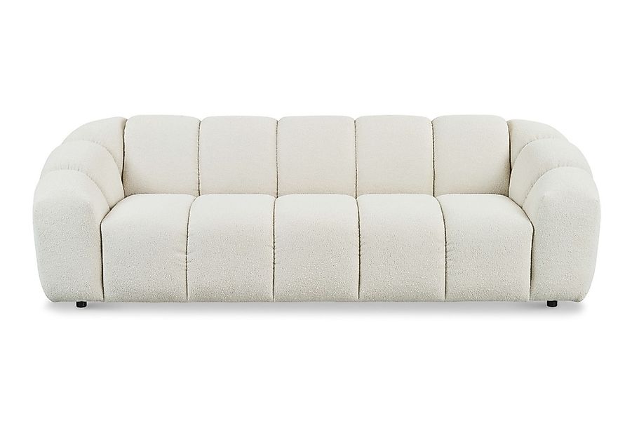 andas 3-Sitzer »Maribik«, Big-Sofa, recycelter Boucle-Stoff, plüschig, Brei günstig online kaufen