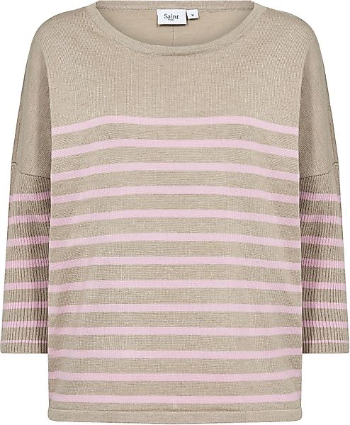 Saint Tropez Strickpullover MilaSZ R-neck Stripe günstig online kaufen