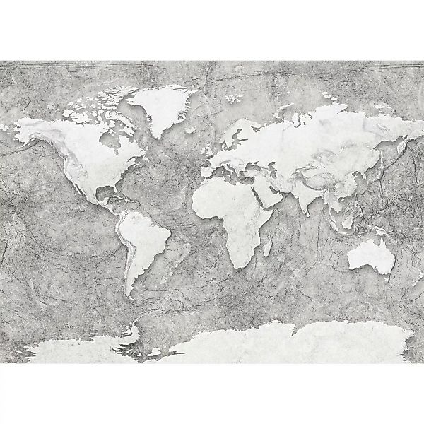 KOMAR Vlies Fototapete - World Relief  - Größe 350 x 250 cm mehrfarbig günstig online kaufen