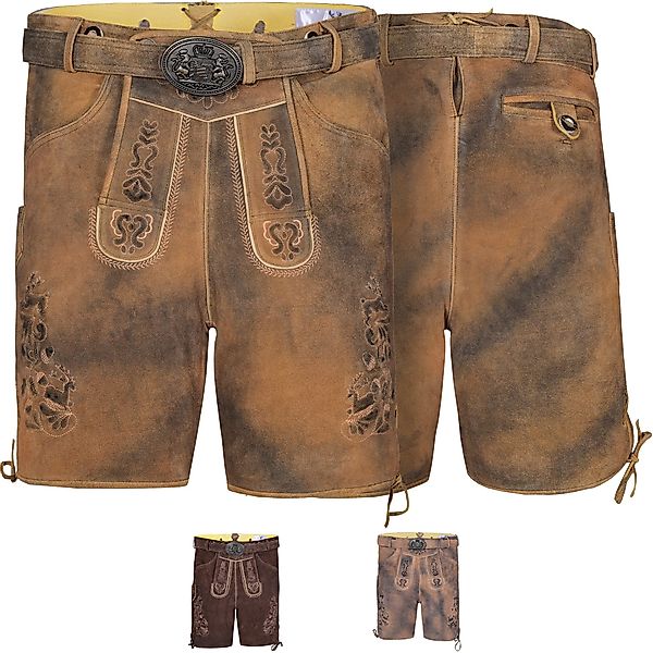 German Wear Trachtenlederhose GW722 kurze Lederhosen günstig online kaufen