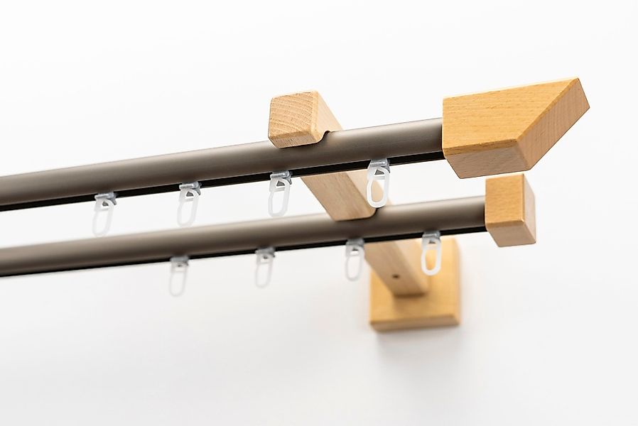 GARESA Gardinenschiene »Cubus, Quadros Innenlauf« 2 läufig-läufig Wunschmaß günstig online kaufen