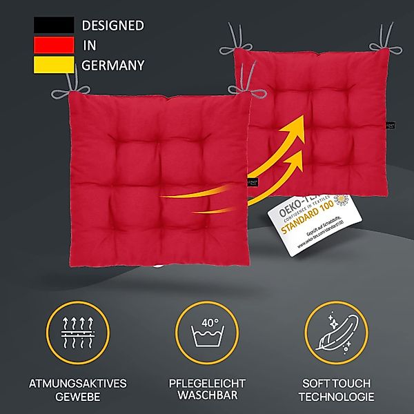 LILENO HOME Stuhlkissen Sitzkissen für Gartenstuhl, günstig online kaufen