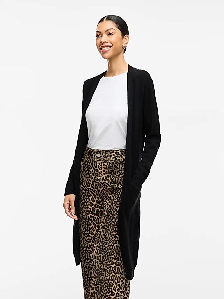 Vila Longstrickjacke "VIRIL LONG L/S KNIT CARDIGAN - NOOS" in knielanger Fo günstig online kaufen