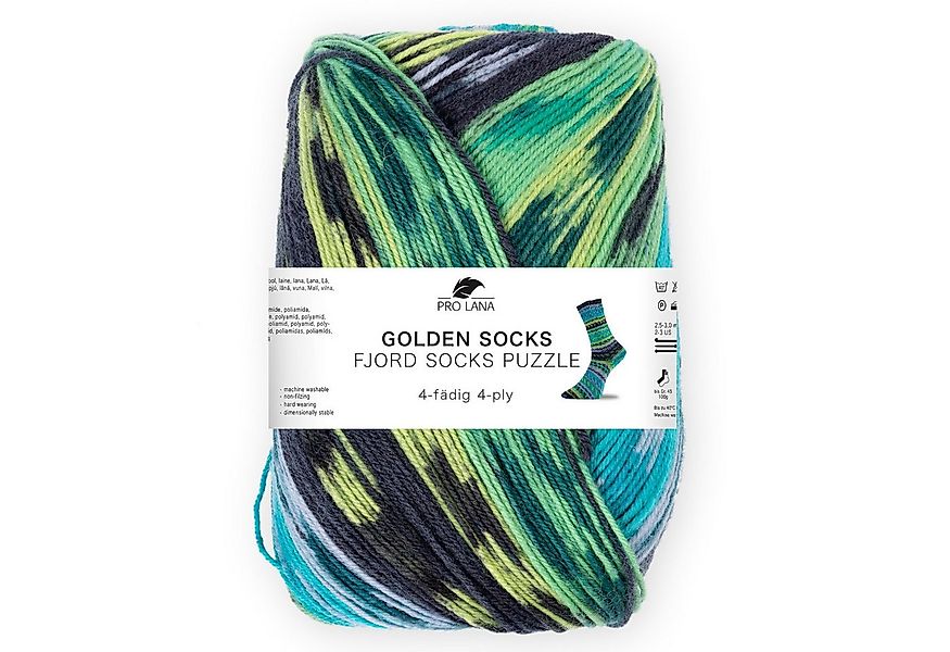 Pro Lana Fjord Socks PUZZLE Sockenwolle Häkelwolle, 420 m (Stricken wird zu günstig online kaufen