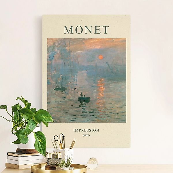 Leinwandbild auf Naturcanvas Claude Monet - Impression - Museumsedition günstig online kaufen