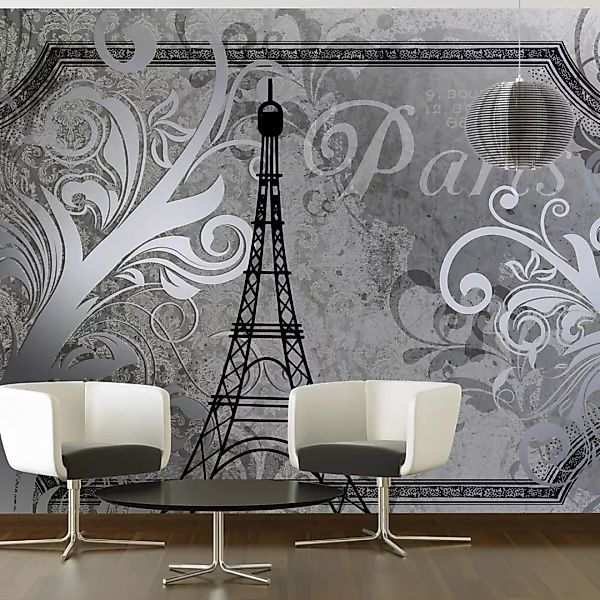 Fototapete - Vintage Paris - Silver günstig online kaufen
