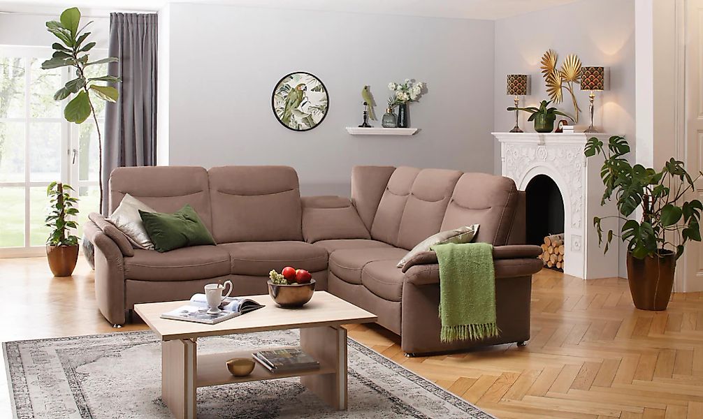 Home affaire Ecksofa »Tahoma L-Form«, mit Armlehnfunktion, wahlweise Bettfu günstig online kaufen