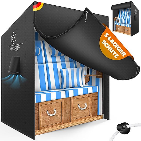 KESSER Strandkorb-Schutzhülle Premium Abdeckung 600D Oxford günstig online kaufen