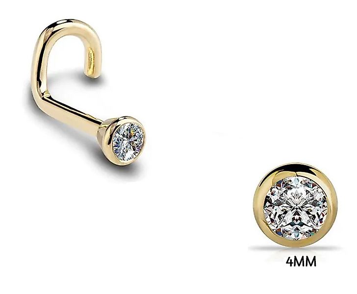 Karisma Schmuck Nasenpiercing aus Chirurgenstahl 316L Nasenstecker mit Kris günstig online kaufen