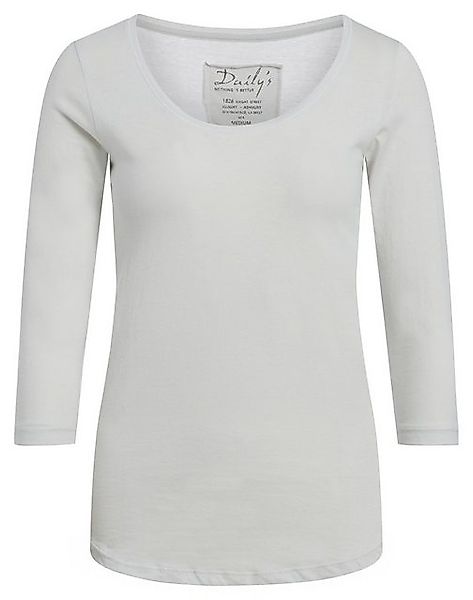 DAILY´S Langarmshirt ADANA: Damen ¾ - Arm Shirt Biobaumwolle günstig online kaufen