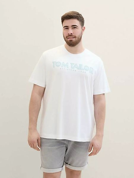 TOM TAILOR PLUS T-Shirt Plus Size - T-Shirt mit Logo Print günstig online kaufen