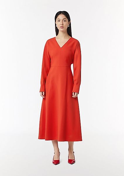 comma Maxikleid Kleid Fließendes Crepe-Kleid mit günstig online kaufen