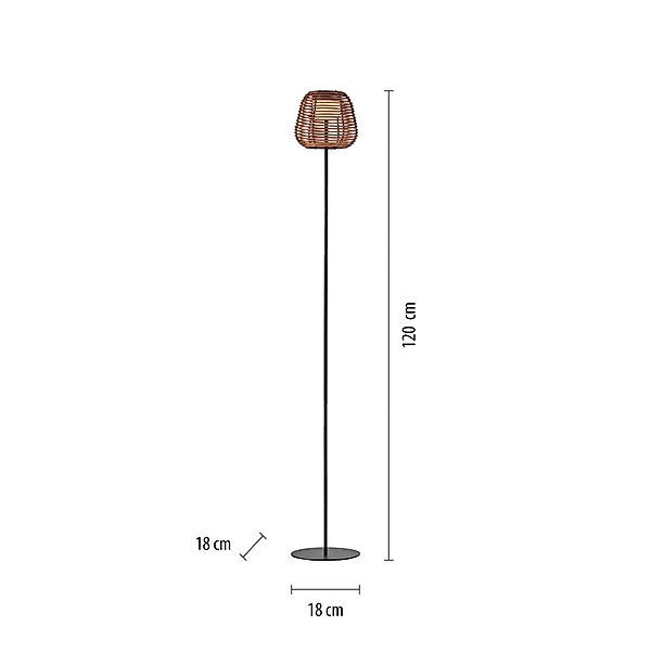 JUST LIGHT Stehlampe ASKIA, Dimmfunktion, LED günstig online kaufen
