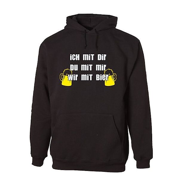 G-graphics Hoodie Ich mit Dir – Du mit mir – wir mit Bier Unisex mit trendi günstig online kaufen