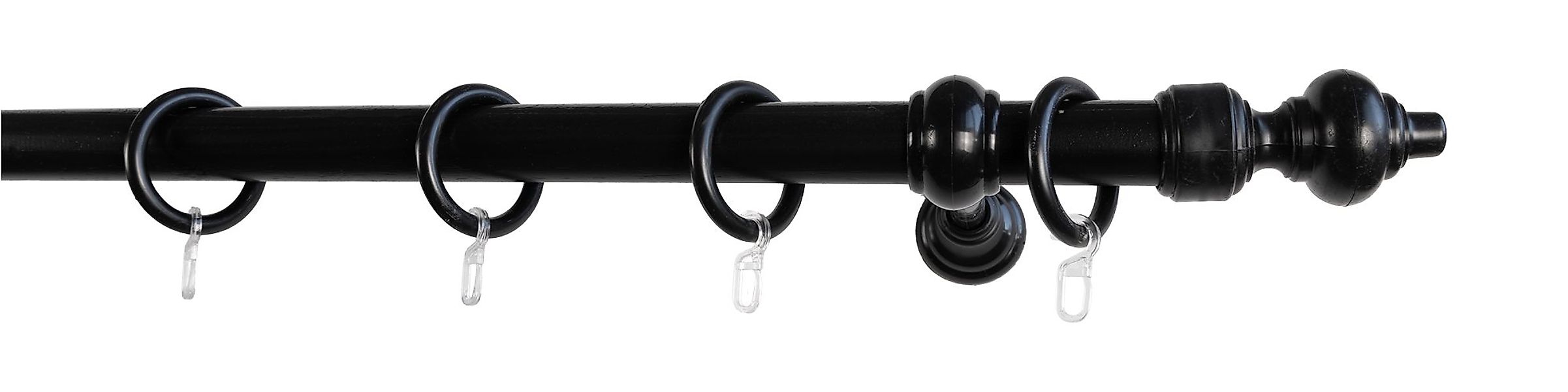 GARESA Gardinenstange "STANDARD" Ø 28 mm 1 läufig-läufig Wunschmaßlänge Vor günstig online kaufen