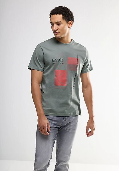 STREET ONE MEN T-Shirt, aus reiner Baumwolle günstig online kaufen