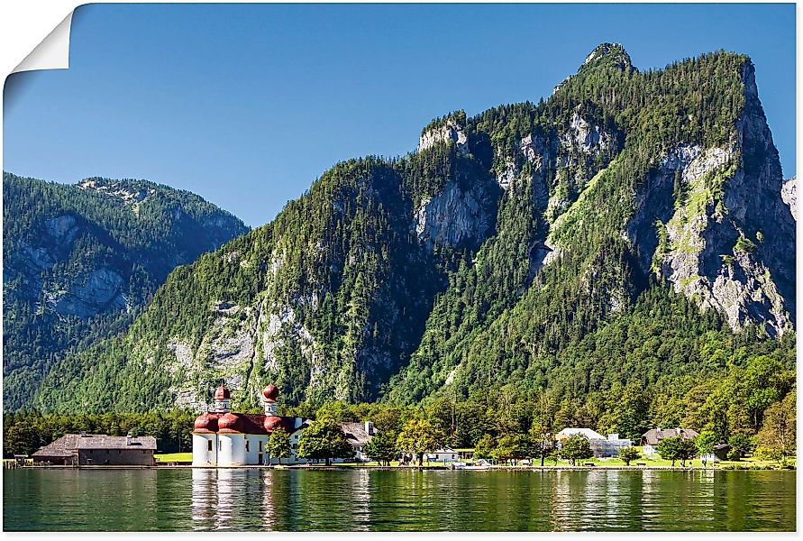Artland Wandbild »Blick auf den Königssee«, Berge & Alpenbilder, (1 St.) günstig online kaufen