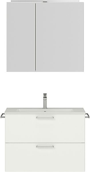 nobilia® Badmöbel-Set »Tolvina«, (2 St., vormontiert, mit Soft-Close), inkl günstig online kaufen
