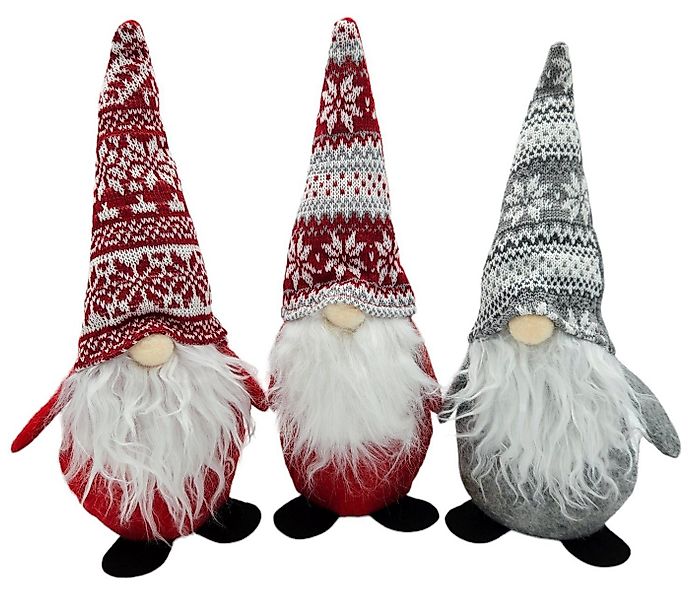 Meinposten Weihnachtsfigur 3 Wichtel aus Filz Weihnachtswichtel Türstopper günstig online kaufen