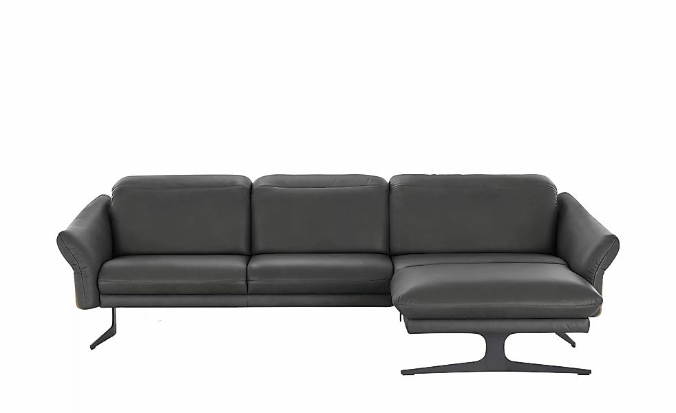 himolla Ecksofa aus Echtleder 1059 ¦ grau ¦ Maße (cm): B: 284 H: 83 T: 179. günstig online kaufen