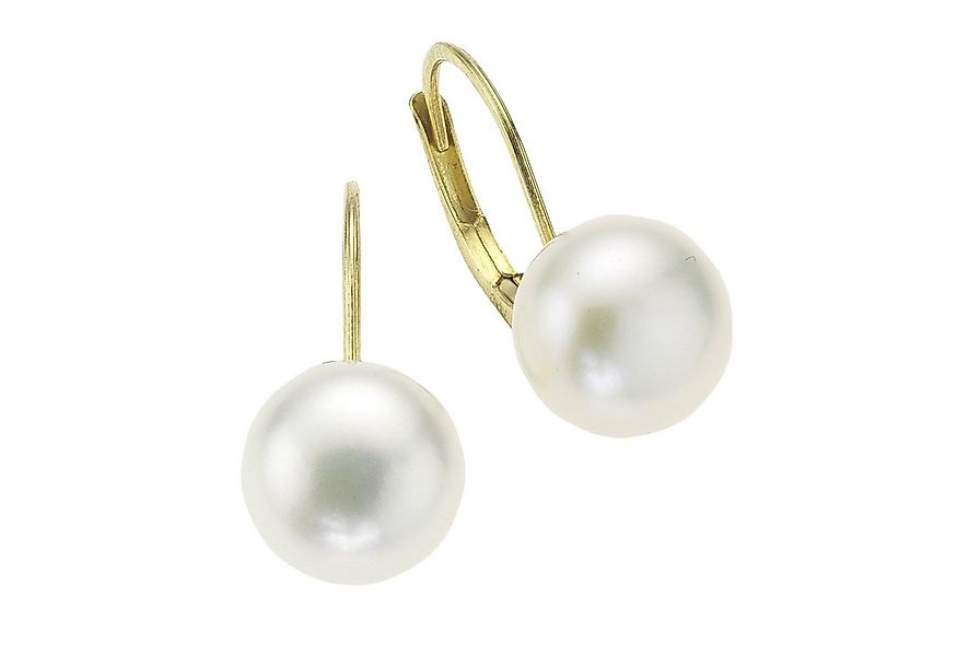 Fascination by Ellen K. Paar Ohrhänger 585 Gold Perle weiß 8-8,5mm günstig online kaufen