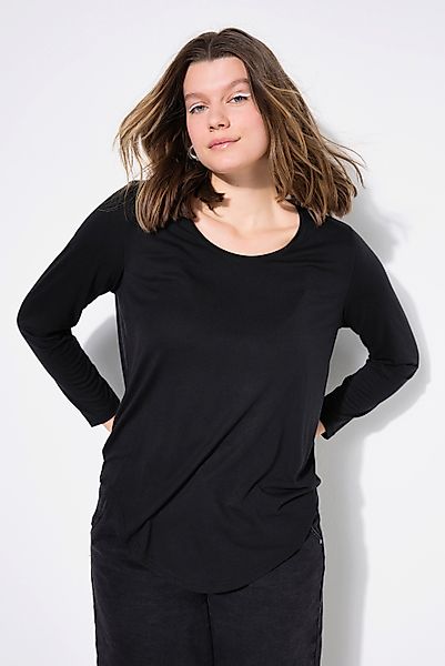 Studio Untold Longsleeve Shirt Langarm gerundeter günstig online kaufen