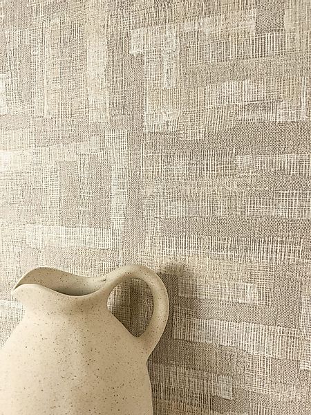 Newroom Vliestapete, Beige Tapete Modern Grafik günstig online kaufen