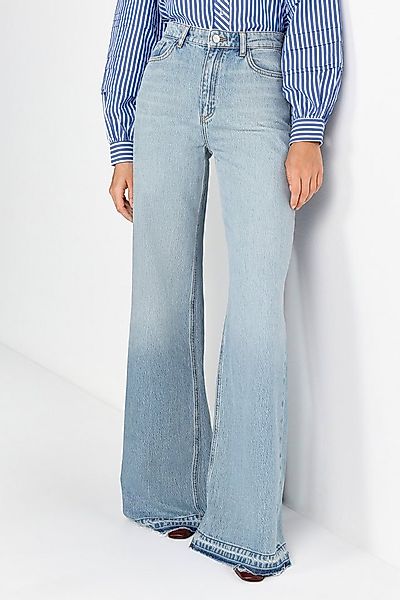 RICHROYAL Weite Jeans High Waist, leichter Used-Look günstig online kaufen